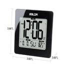 Digital Alarm Clock With Large Display, Snooze, Temperature, Blue Backlight