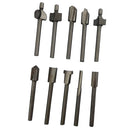 10 Pieces 1/8'' Mini Shank HSS Titanium Router Mill Bits Fits Rotary Tool