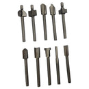 10 Pieces 1/8'' Mini Shank HSS Titanium Router Mill Bits Fits Rotary Tool