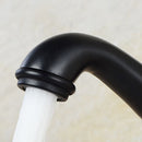 Decorative Retro Bathroom Basin Mixing Water Taps Black Water Faucets Antique Brass