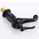 Decorative Retro Bathroom Basin Mixing Water Taps Black Water Faucets Antique Brass
