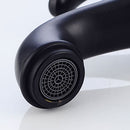 Decorative Retro Bathroom Basin Mixing Water Taps Black Water Faucets Antique Brass