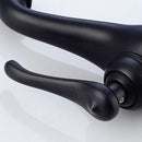 Decorative Retro Bathroom Basin Mixing Water Taps Black Water Faucets Antique Brass