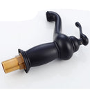 Decorative Retro Bathroom Basin Mixing Water Taps Black Water Faucets Antique Brass