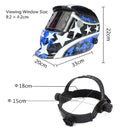 Solar Auto Darkening Welding Helmet MIG TIG ARC Mask Eye Head Protector with Len Pentagram
