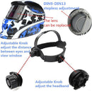 Solar Auto Darkening Welding Helmet MIG TIG ARC Mask Eye Head Protector with Len Pentagram