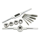 12Pieces Pro Tap and Die Combination Tools Threading Hand Tools Hardware Kit