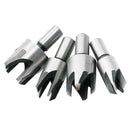 4Pieces Claw Type Wood Plug Hole Cutter Woodwork Cutting Drill BitS 5/8" 1/4" 1/2" 3/8"
