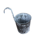 British Style Garden Small Metal Tin Plant Flower Hanging Planter Pot 10cm