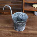 British Style Garden Small Metal Tin Plant Flower Hanging Planter Pot 10cm