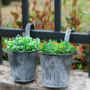 British Style Garden Small Metal Tin Plant Flower Hanging Planter Pot 10cm