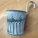 British Style Garden Small Metal Tin Plant Flower Hanging Planter Pot 10cm