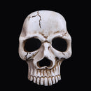 Durable 3D Replica Resin Skull Head Mobile Phone Case DIY Stickers White