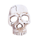 Durable 3D Replica Resin Skull Head Mobile Phone Case DIY Stickers White