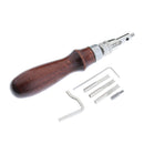 7in1 Stitching Edge Groover Leathercraft Groove Tool Adjustable for Handwork
