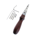 7in1 Stitching Edge Groover Leathercraft Groove Tool Adjustable for Handwork