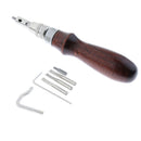 7in1 Stitching Edge Groover Leathercraft Groove Tool Adjustable for Handwork