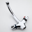 Double Handle Brass Thermostatic Basin Faucet Cold and Hot Water Mixer Tap