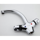 Double Handle Brass Thermostatic Basin Faucet Cold and Hot Water Mixer Tap