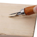 12Pieces Wooden Handle Carving Tools Chisels Engraving Cutting Kits For Rubber Soap Woodworking Craft