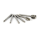 6 Pieces HSS Routing Router Bits Burr Set Rotary Tools, 1/8" Shank, Wood Working Tools, Fits Multi-tool Electric Tool