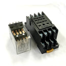 12VDC Coil 4PDT General Purpose Power Relay Intermediate relay With Socket Base