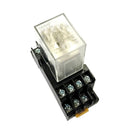 12VDC Coil 4PDT General Purpose Power Relay Intermediate relay With Socket Base