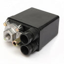 Adjustable Air Compressor Pressure Control Switch With Control Valve Gauges Dual Gauge Switching