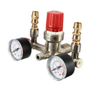 Adjustable Air Compressor Pressure Control Switch With Control Valve Gauges Dual Gauge Switching