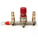 Adjustable Air Compressor Pressure Control Switch With Control Valve Gauges Dual Gauge Switching