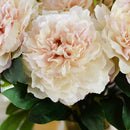 1Bouquet 5Head Simulation Peony Bouquet Artificial Flower Home Wedding Decor