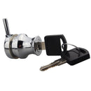 Alloy Glass Door Lock + 2 Keys
