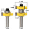 1/2" Shank Tongue and Groove Joint Router Bit Set Woodworking Cutting Tool