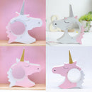 Wooden Unicorn Money Boxes Cute Piggy Bank Coins Cash Storage Holder Kids Toy Gift White