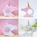 Wooden Unicorn Money Boxes Cute Piggy Bank Coins Cash Storage Holder Kids Toy Gift White