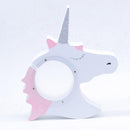 Wooden Unicorn Money Boxes Cute Piggy Bank Coins Cash Storage Holder Kids Toy Gift White