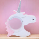 Wooden Unicorn Money Boxes Cute Piggy Bank Coins Cash Storage Holder Kids Toy Gift White