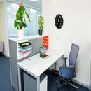 Country Style 12-Inch Maths Equation Printed Quartz Battery Operated Wall Hanging Clock Round Easy to Read Home/Office/School Clock