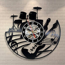 Fashion CD Vinyl Record Wall Clock Hot Musical Theme Living Room Home Decor