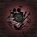 Fashion CD Vinyl Record Wall Clock Hot Musical Theme Living Room Home Decor