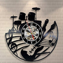 Fashion CD Vinyl Record Wall Clock Hot Musical Theme Living Room Home Decor