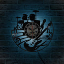 Fashion CD Vinyl Record Wall Clock Hot Musical Theme Living Room Home Decor