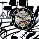 Fashion CD Vinyl Record Wall Clock Hot Musical Theme Living Room Home Decor