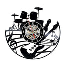 Fashion CD Vinyl Record Wall Clock Hot Musical Theme Living Room Home Decor