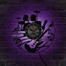 Fashion CD Vinyl Record Wall Clock Hot Musical Theme Living Room Home Decor