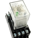 HH54P DIN Rail 24VDC Coil 4PDT 14P General Purpose Power Relay W PYF14A Base