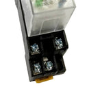 HH52P DIN Rail 24VDC Coil 2PDT 8P General Purpose Power Relay W PYF08A Base