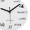Equation Quartz Wall Clock- perfect as kitchen Clock,office clock,home clock