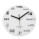 Equation Quartz Wall Clock- perfect as kitchen Clock,office clock,home clock