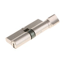 90mm Cylinder Lock with Thumb Turn Aluminum Body Brushed Finish Lock Core Euro profile Cylinder